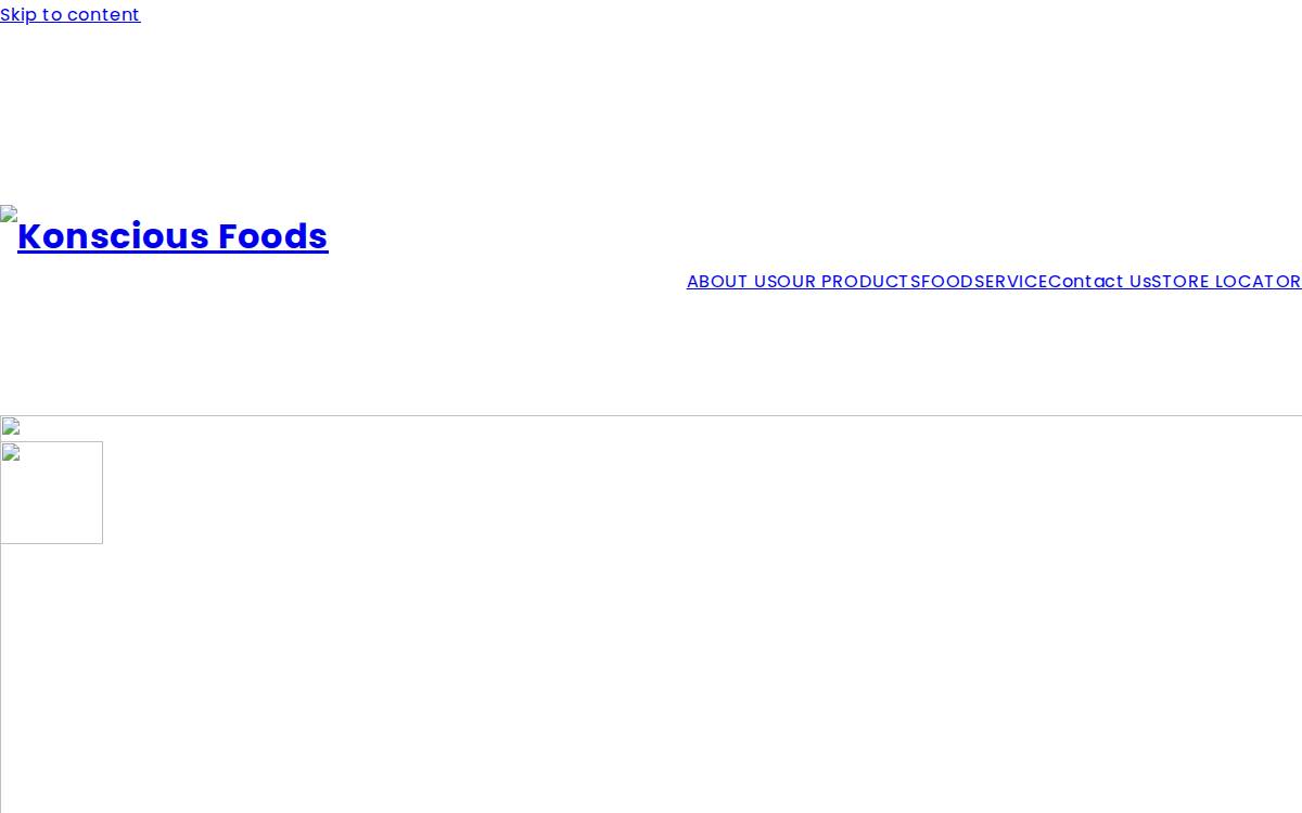 Konscious Foods website preview