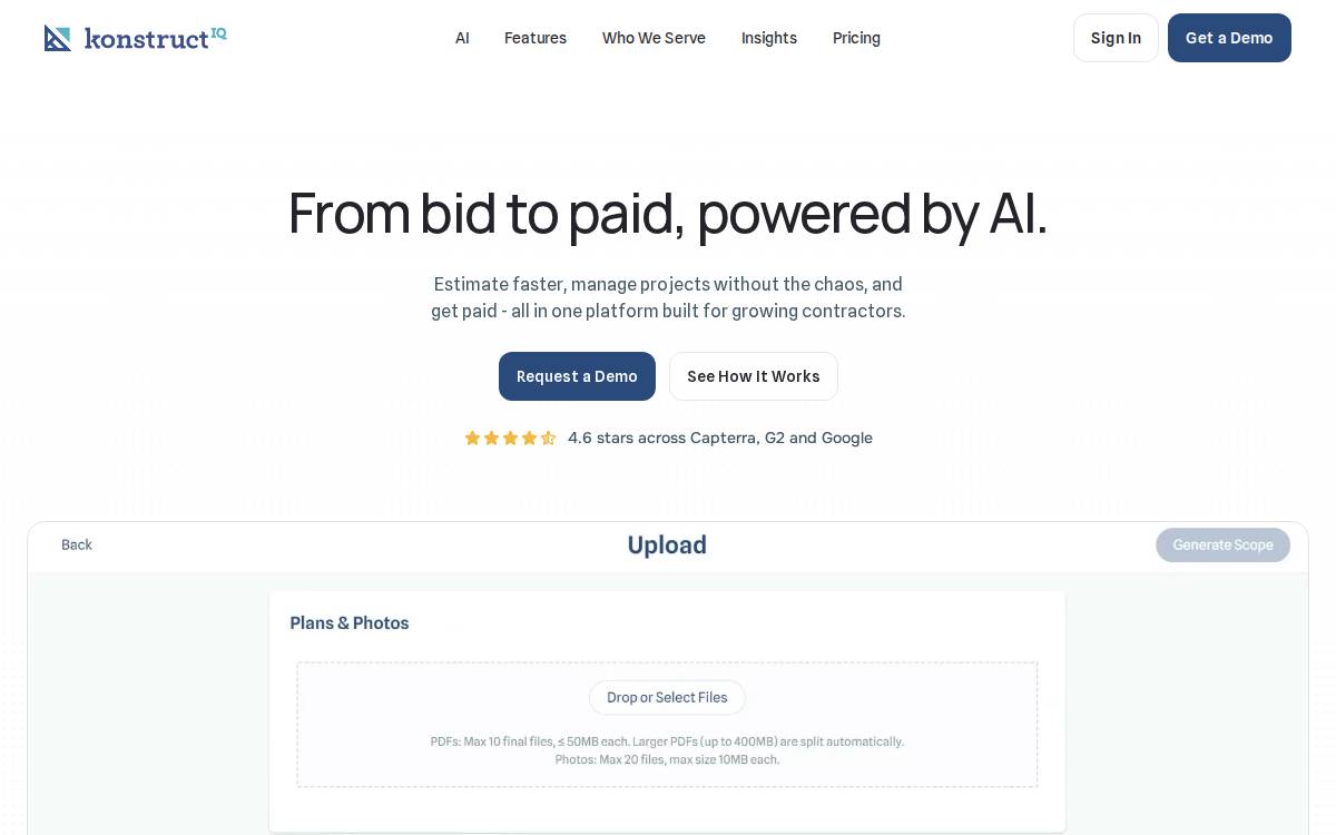 Konstructiq website preview