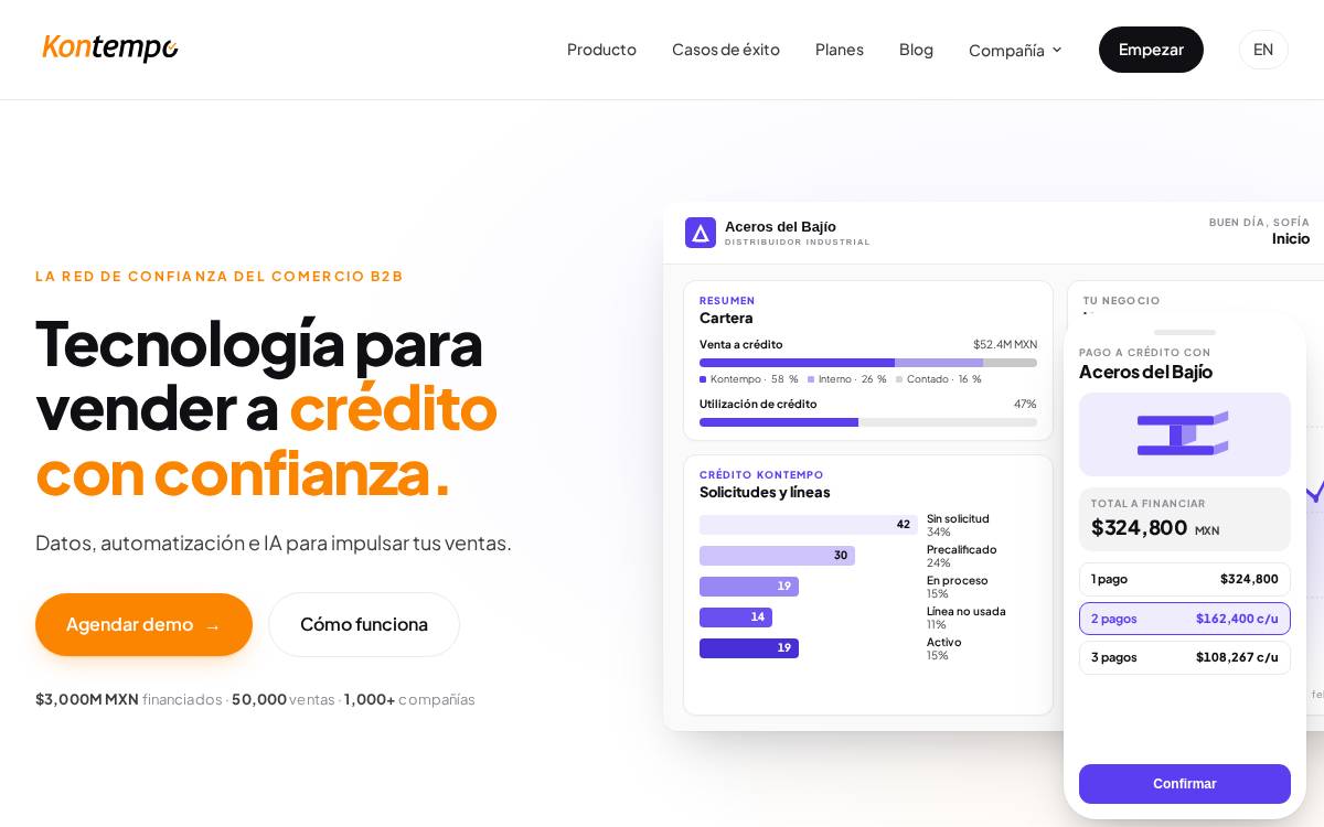 Kontempo website preview