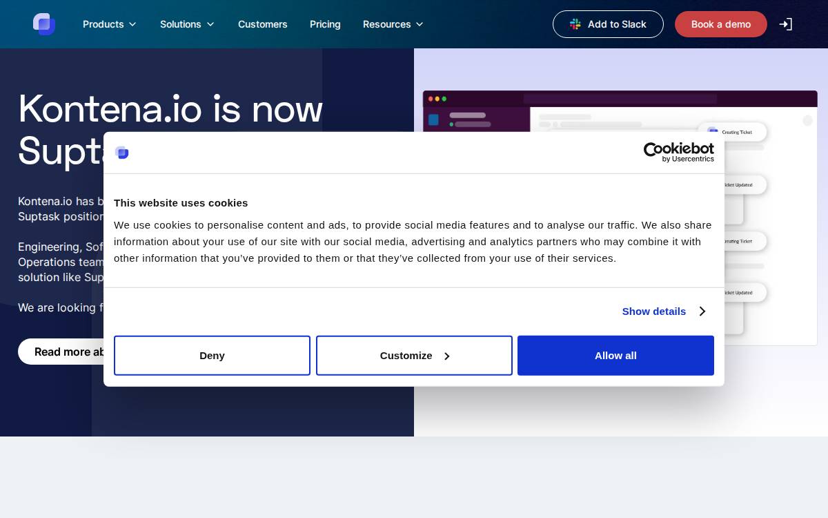 Kontena website preview