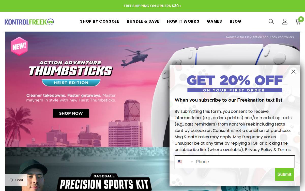 KontrolFreek website preview