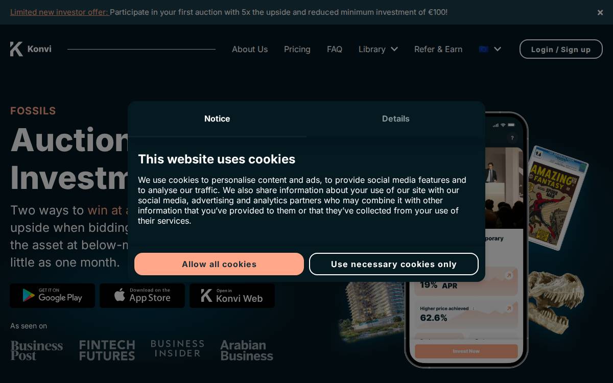 Konvi website preview