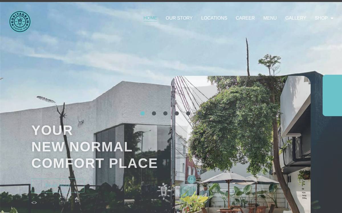 Kopitagram website preview