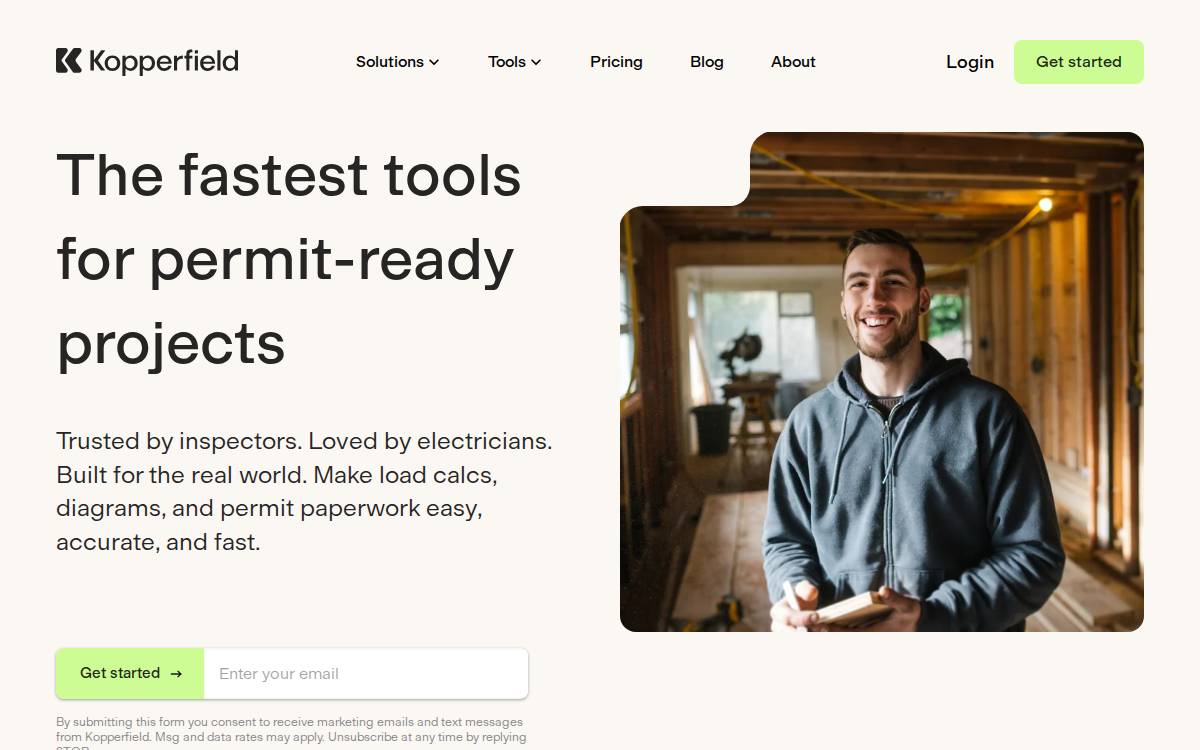 Kopperfield website preview