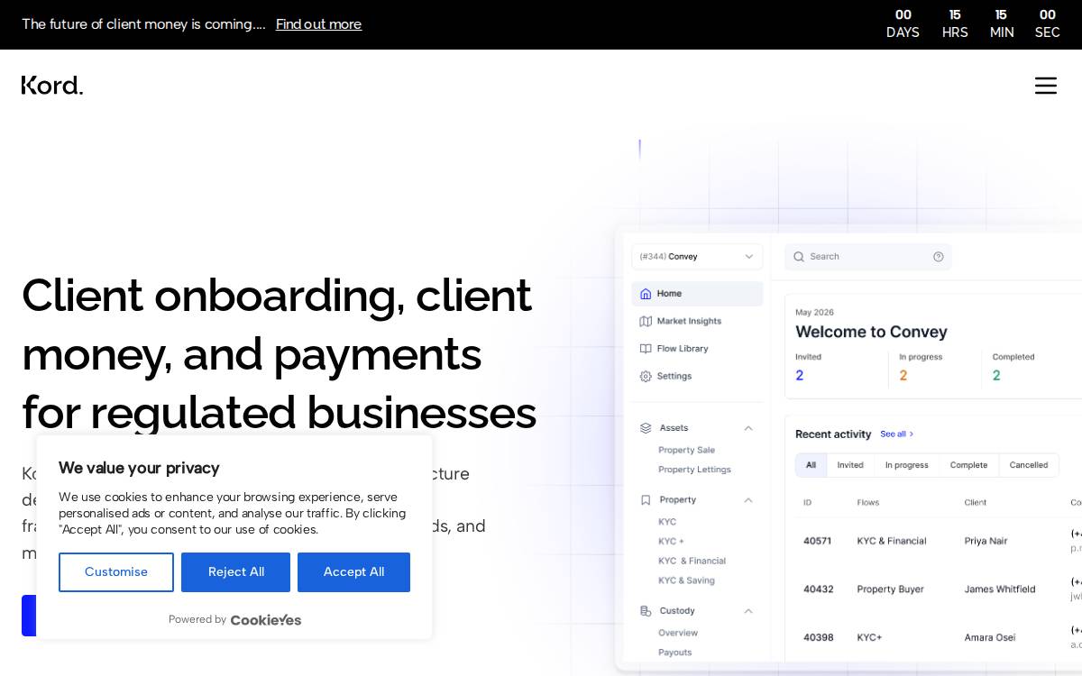 Kord website preview