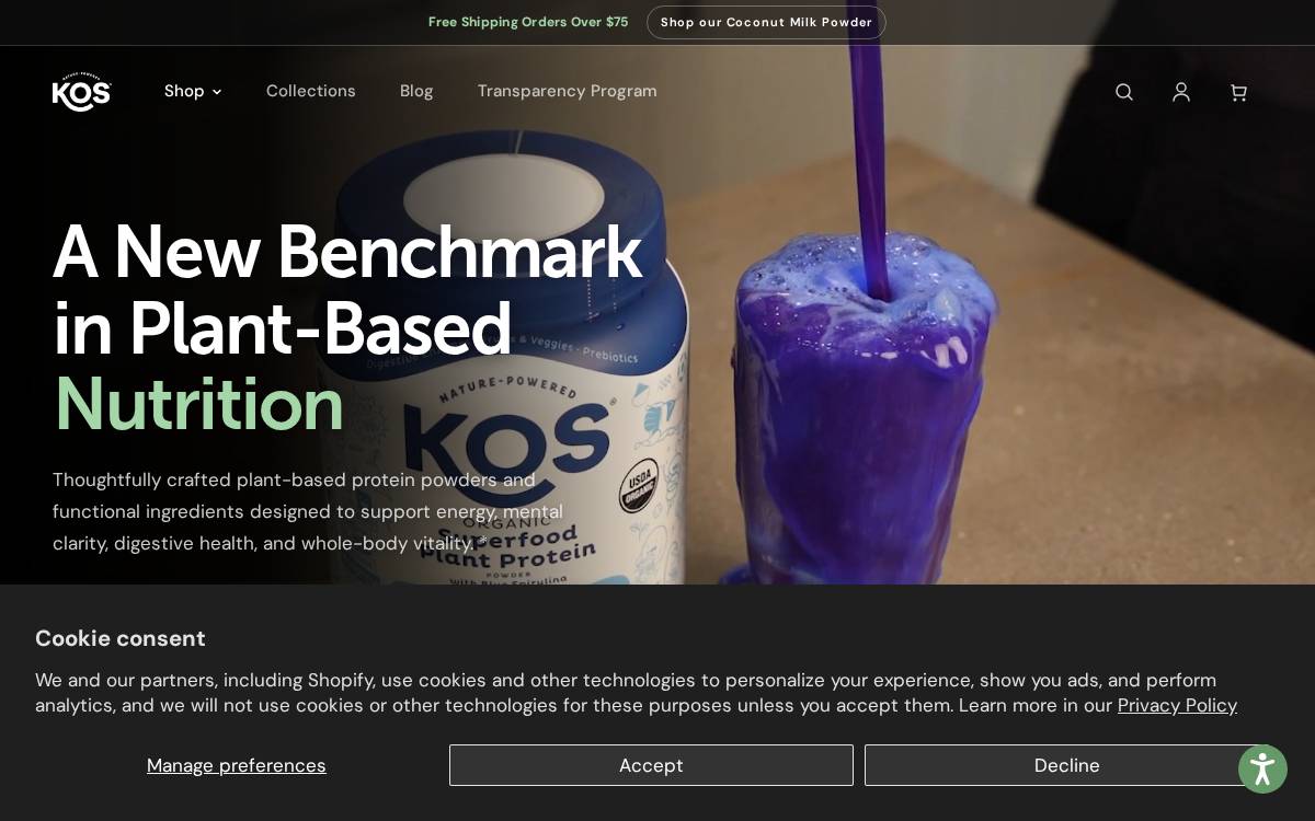 Kos website preview