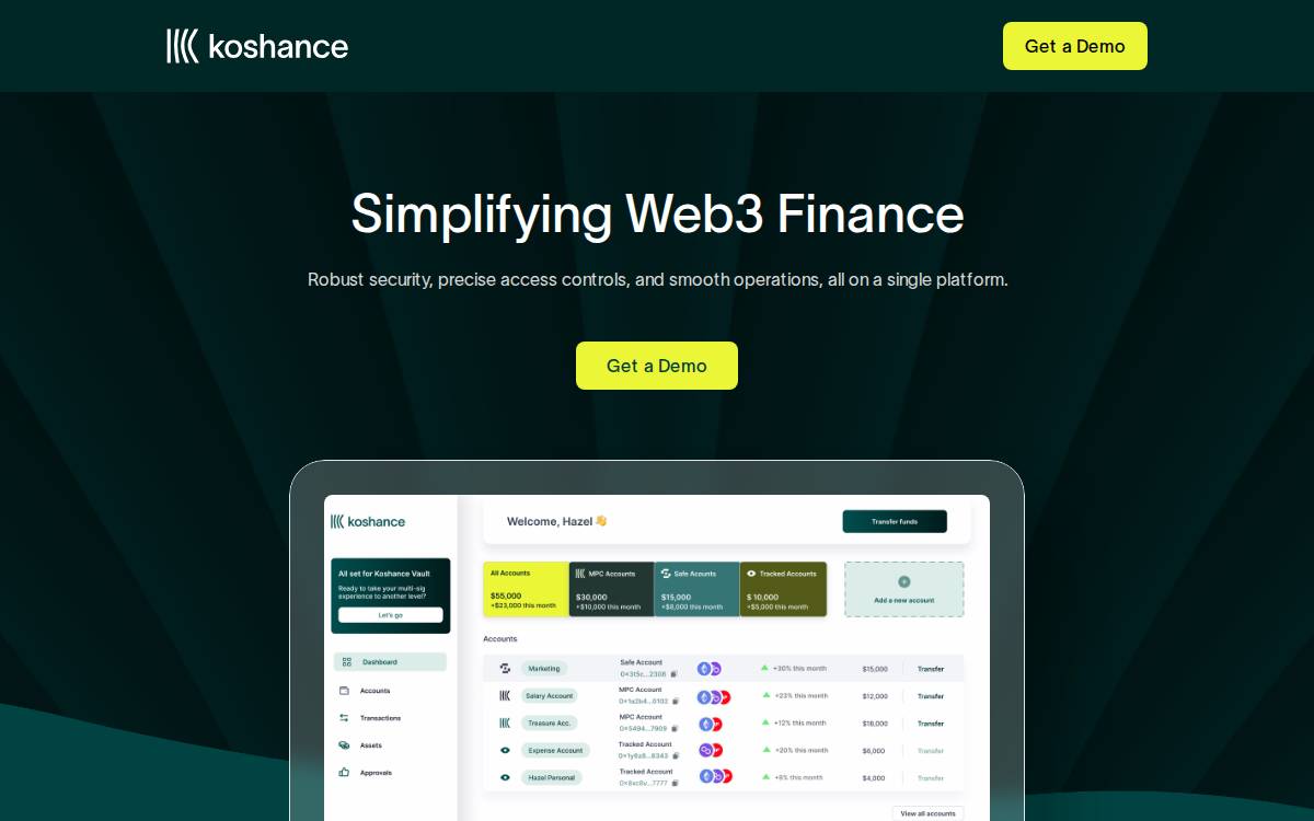 Koshance website preview