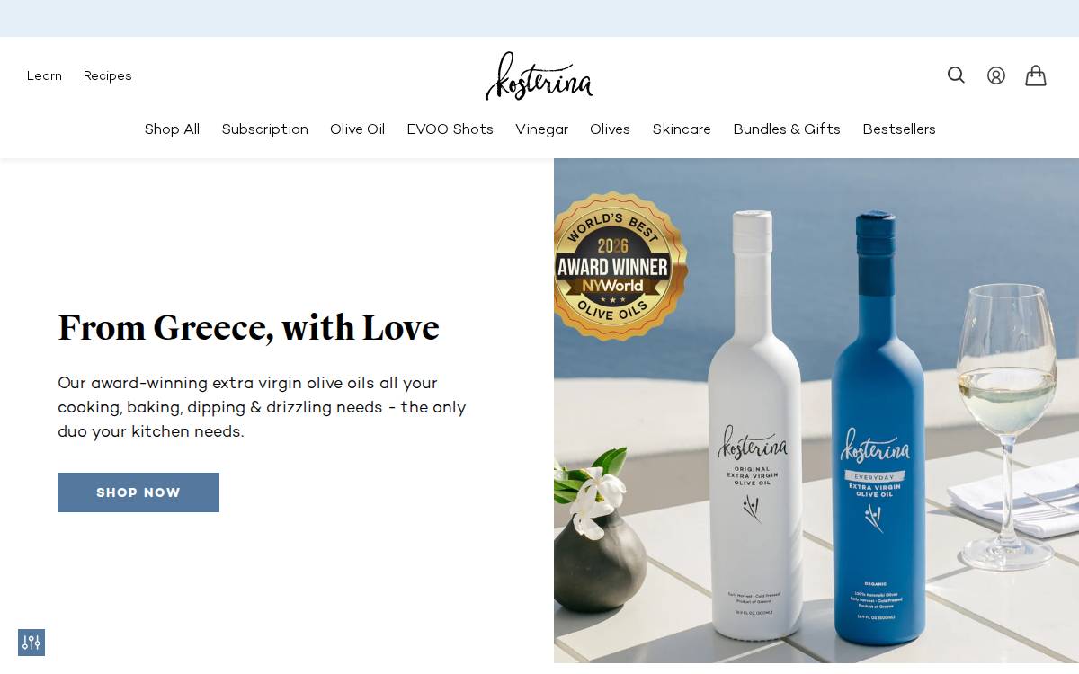 KOSTERINA website preview