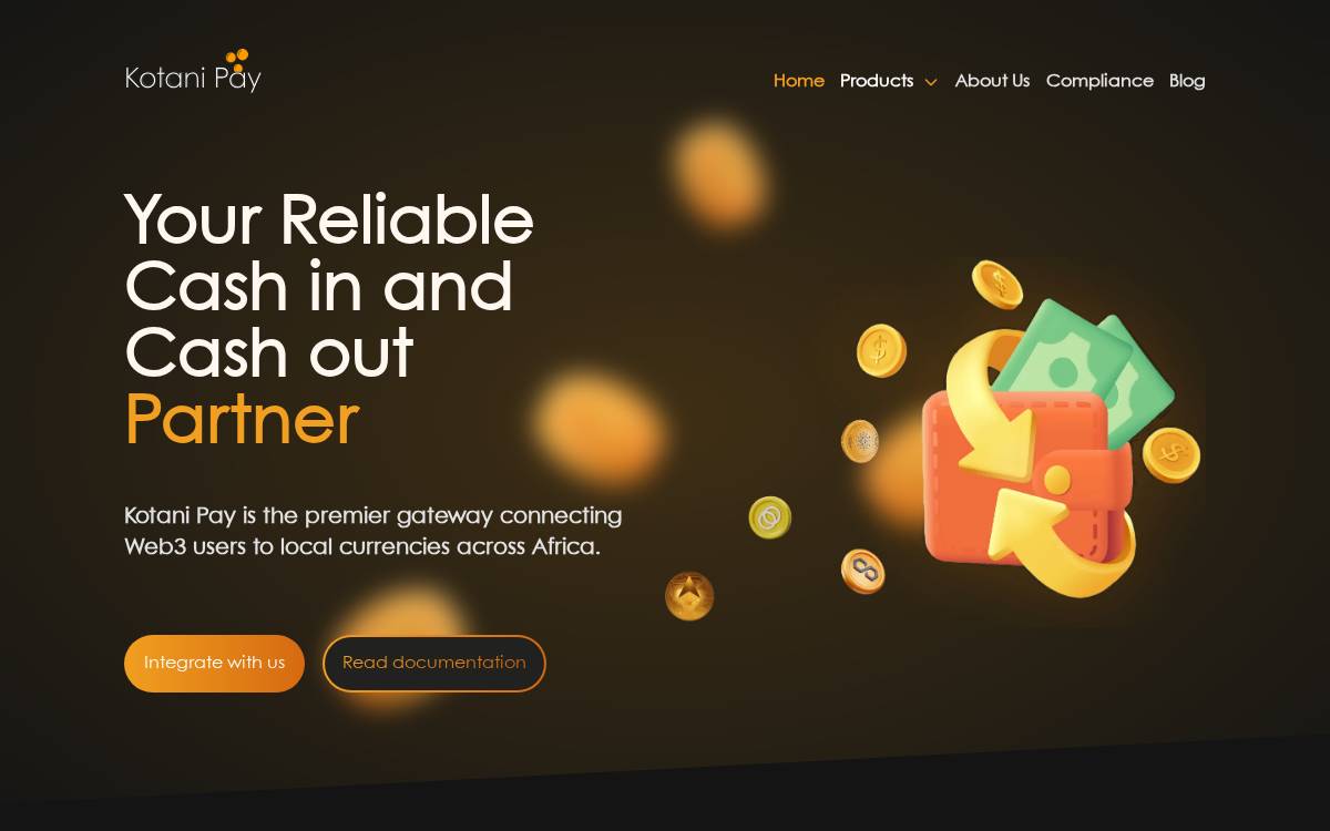 Kotani Pay website preview