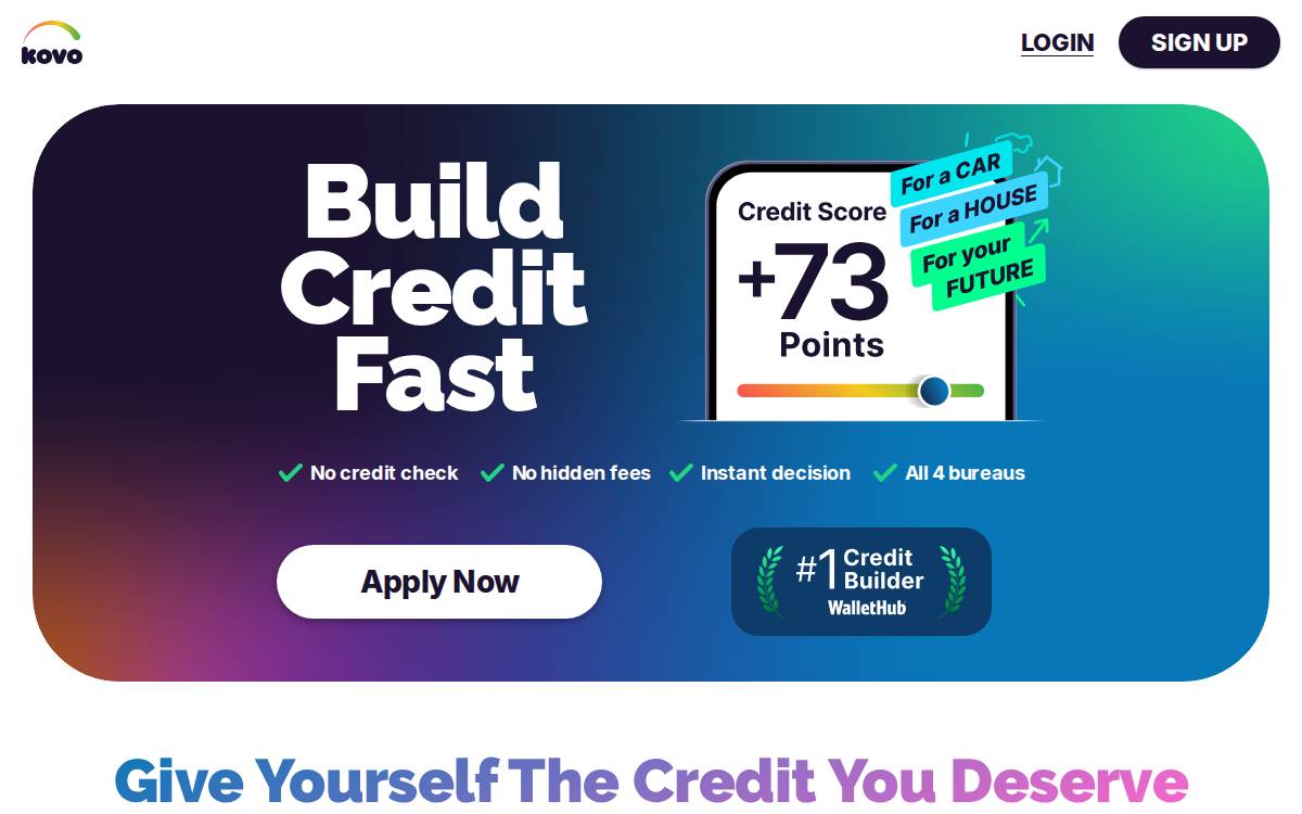 Kovocredit website preview