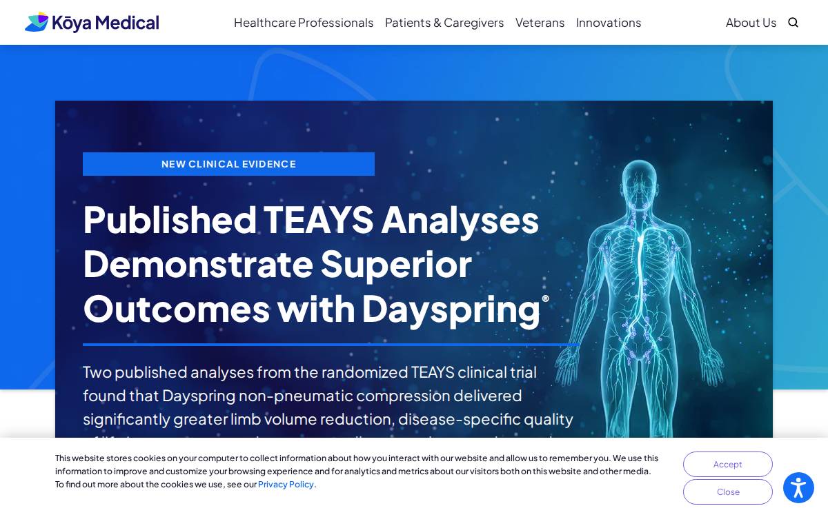Koya Medical website preview