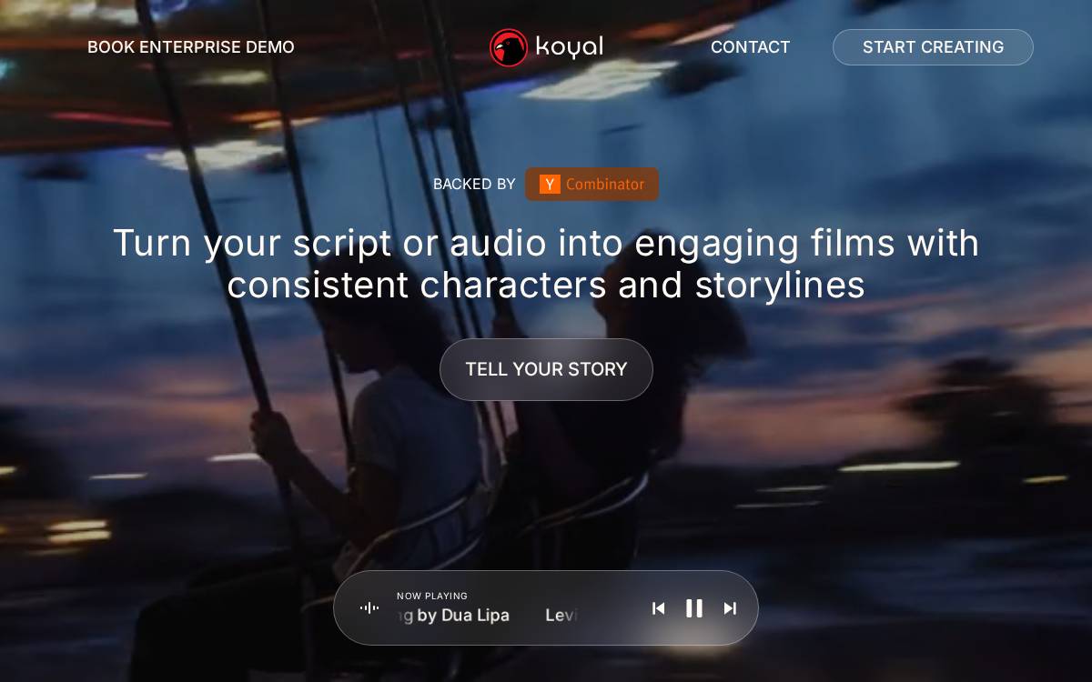 Koyal website preview