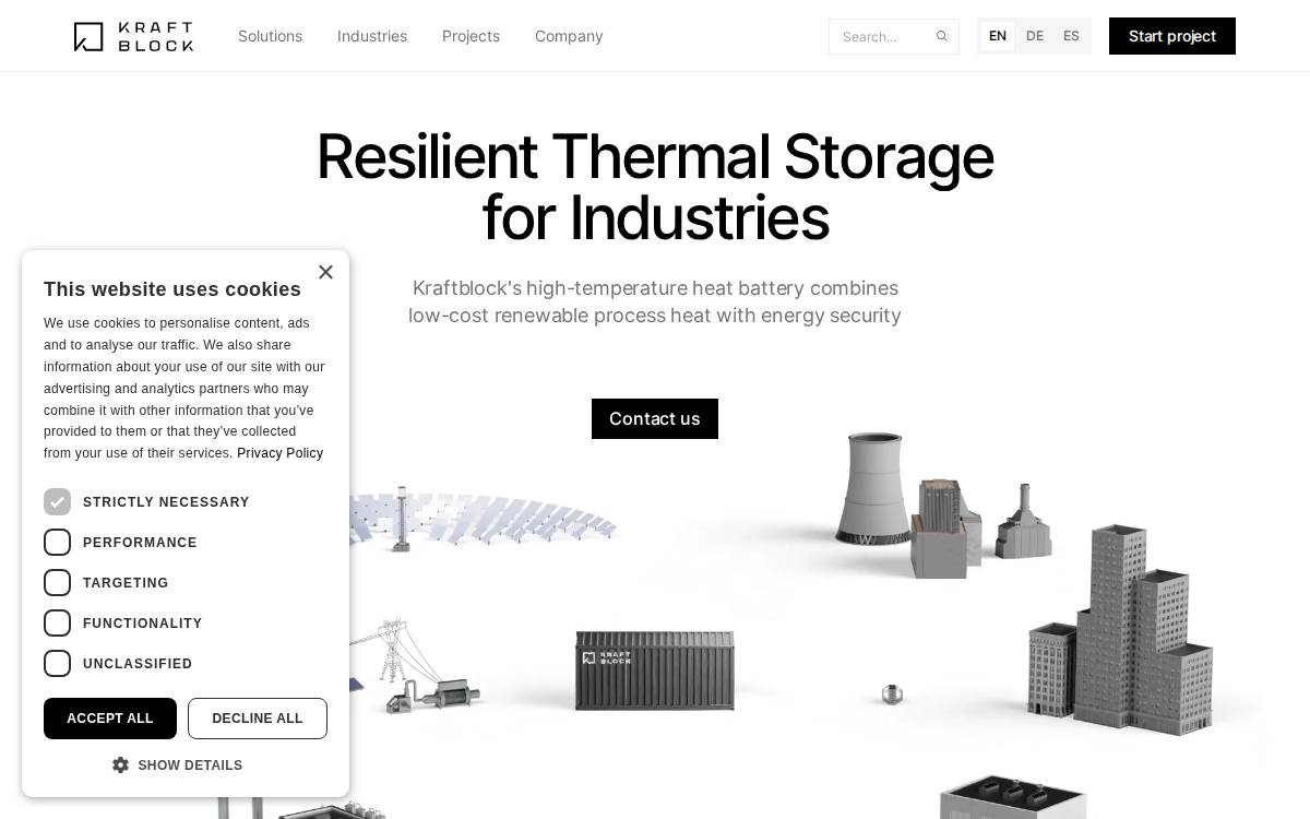 Kraftblock website preview