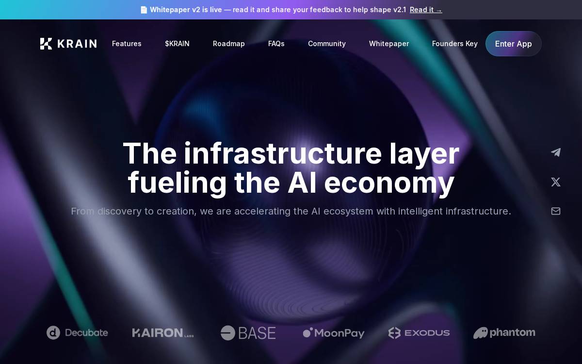 Krain website preview