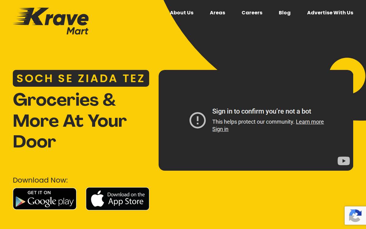 Krave Mart website preview