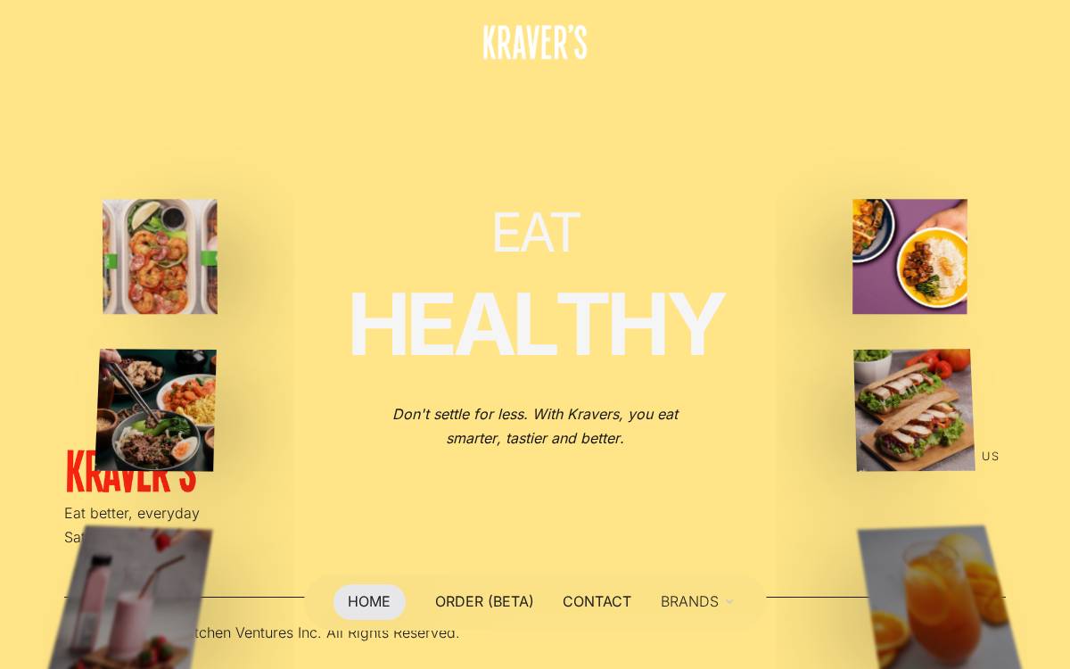 Kravers website preview
