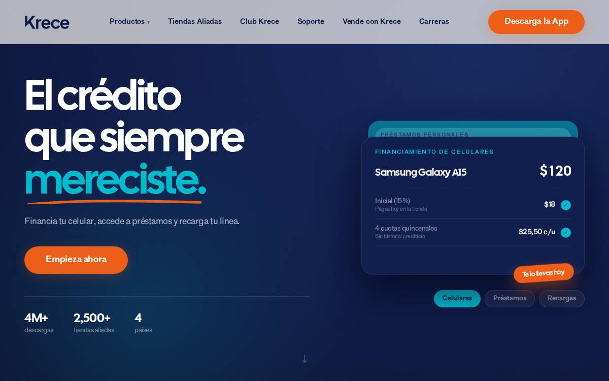 Krece website preview