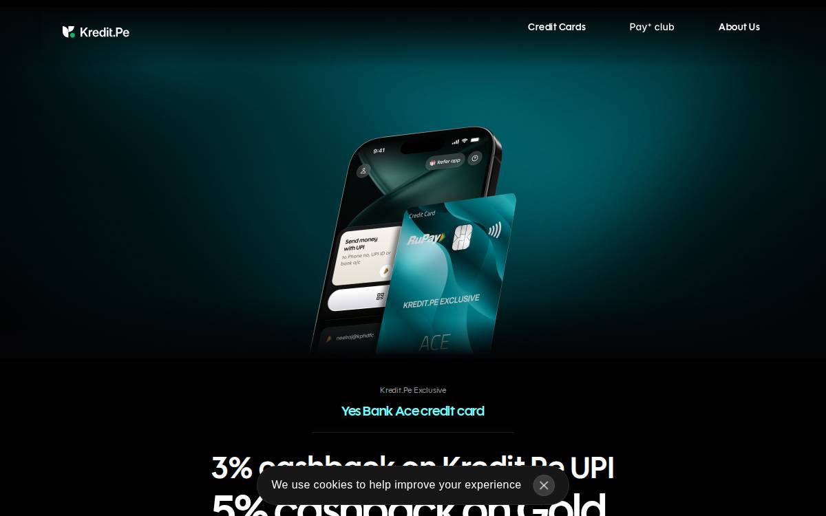 Kredit website preview