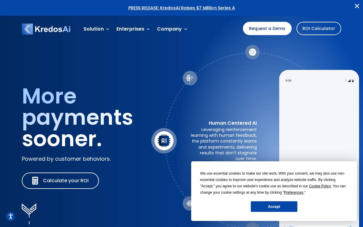 KredosAI website preview