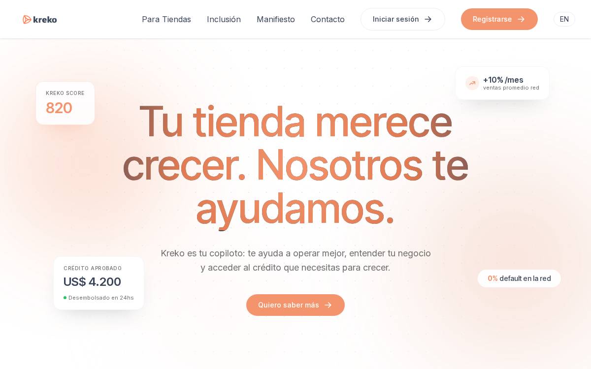 Kreko website preview