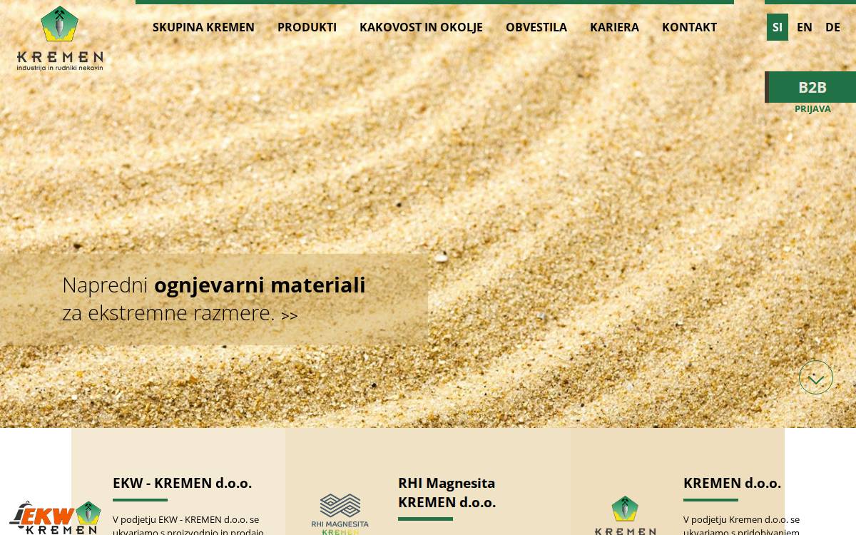 Kremen website preview