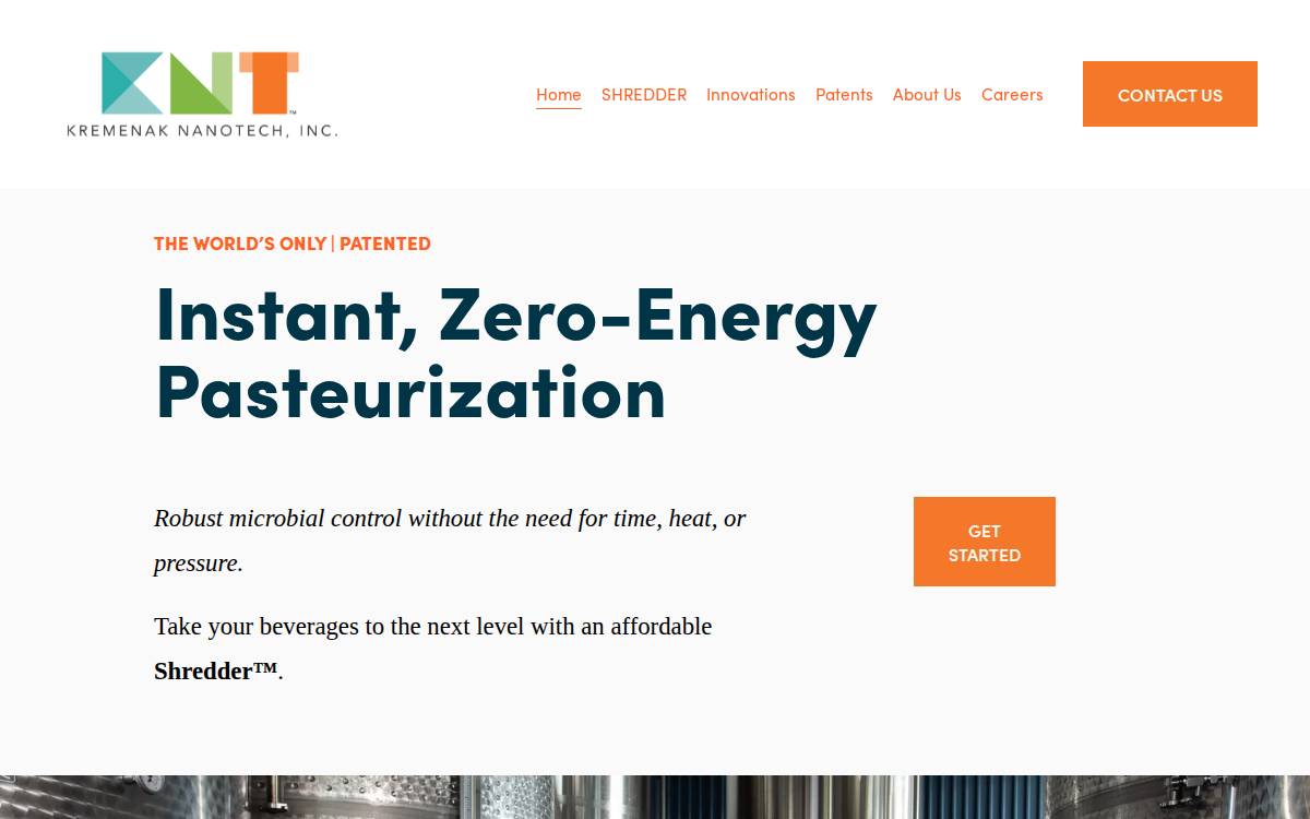 Kremenak NanoTech website preview