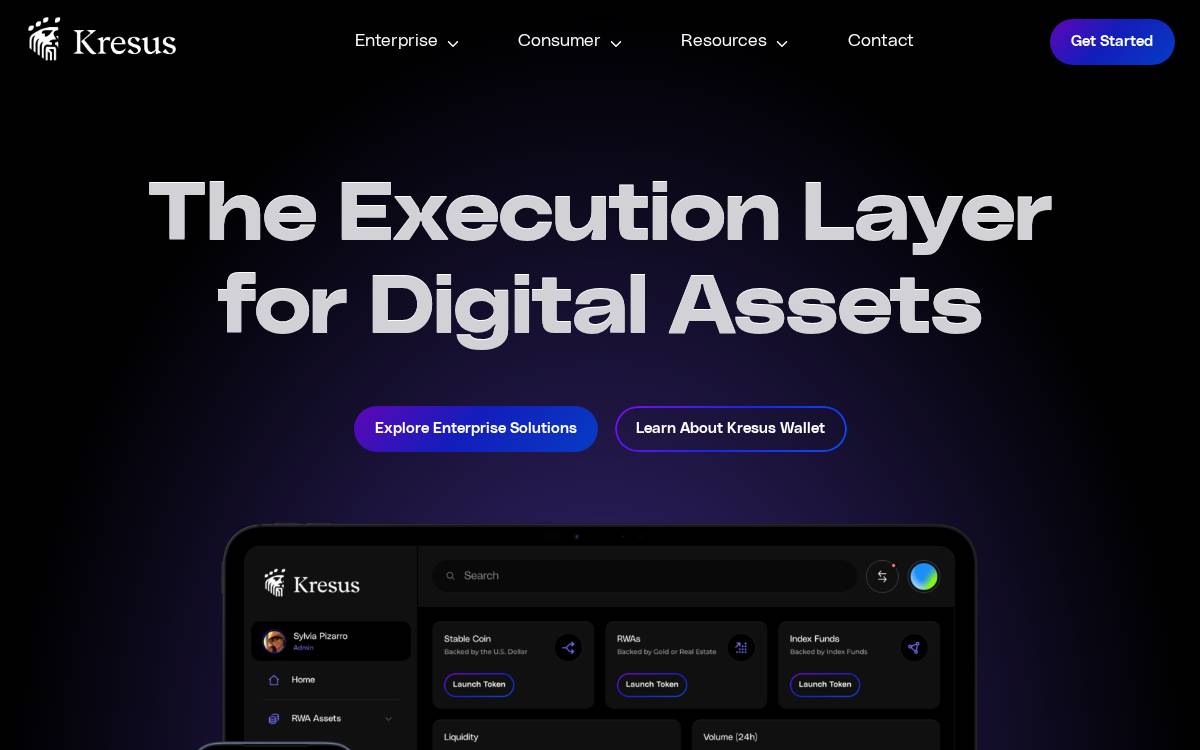 Kresus website preview