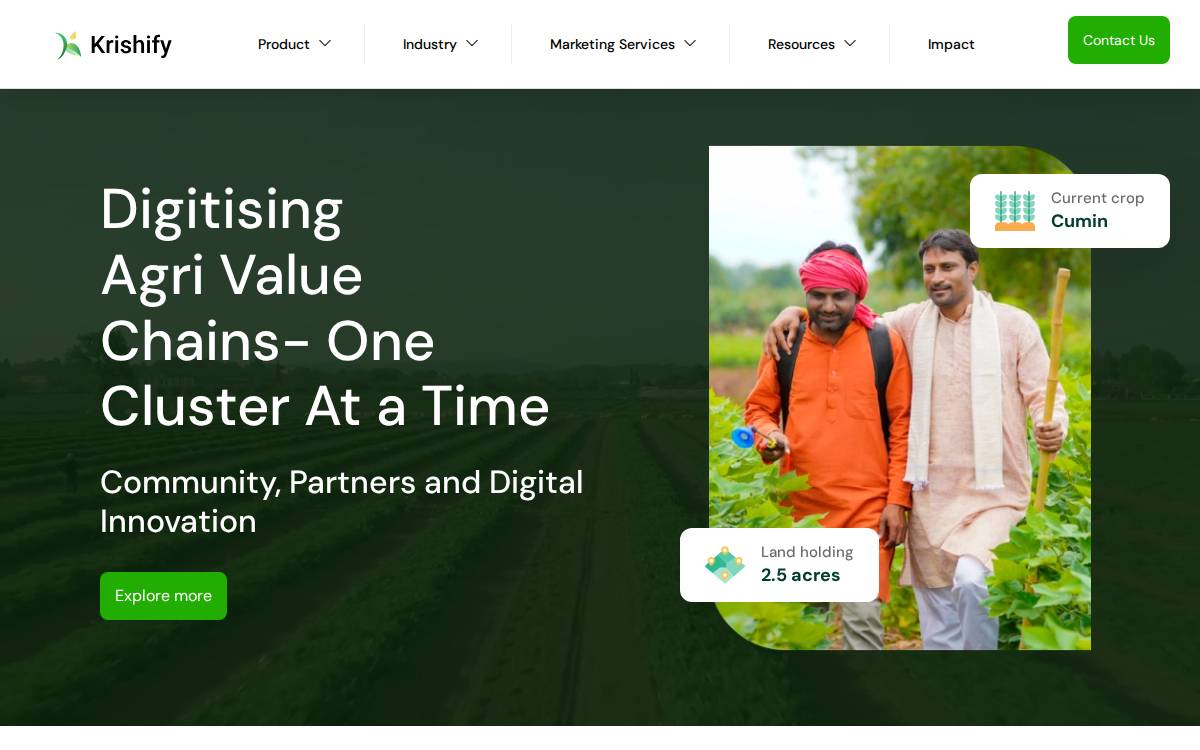 Krishify website preview