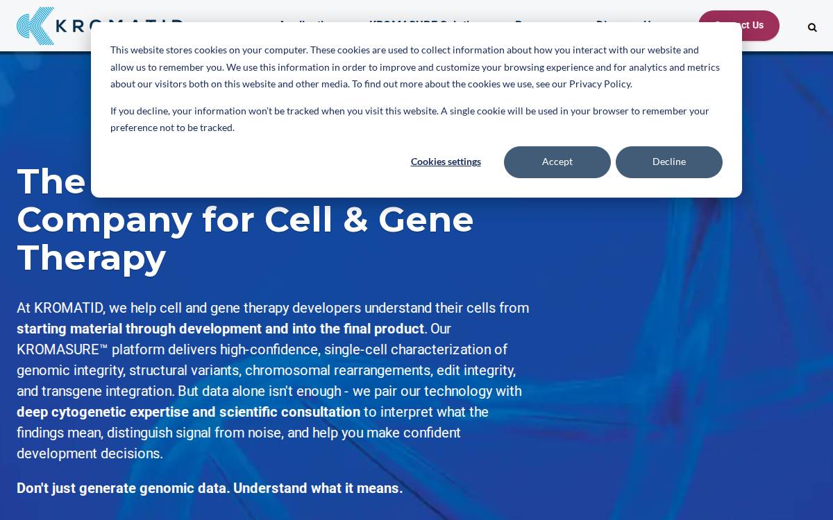 KromaTiD website preview
