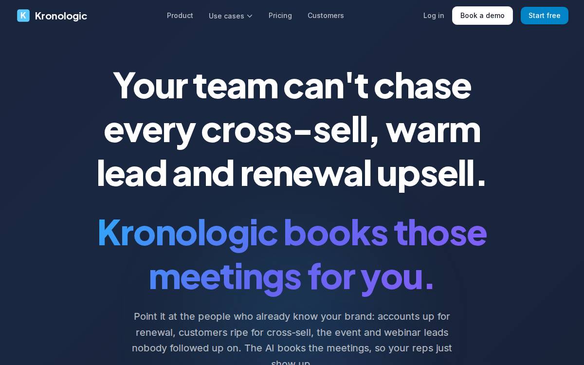Kronologic website preview