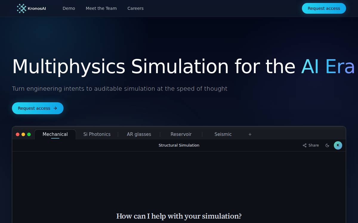 Kronos AI website preview