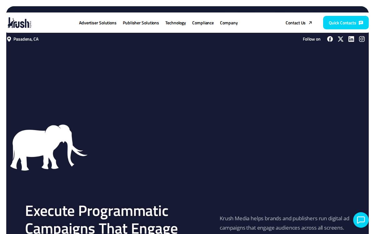 Krushmedia website preview