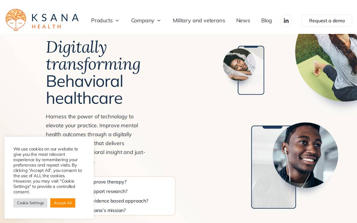 Ksana Health website preview