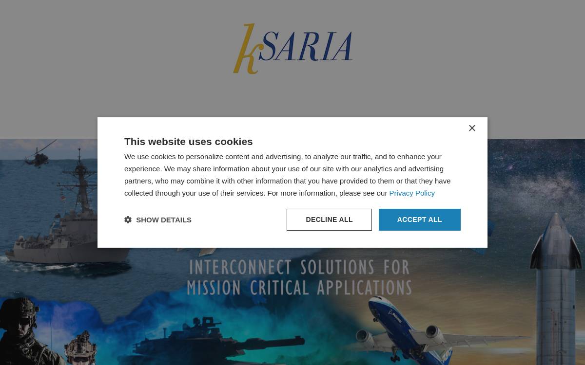 kSaria website preview