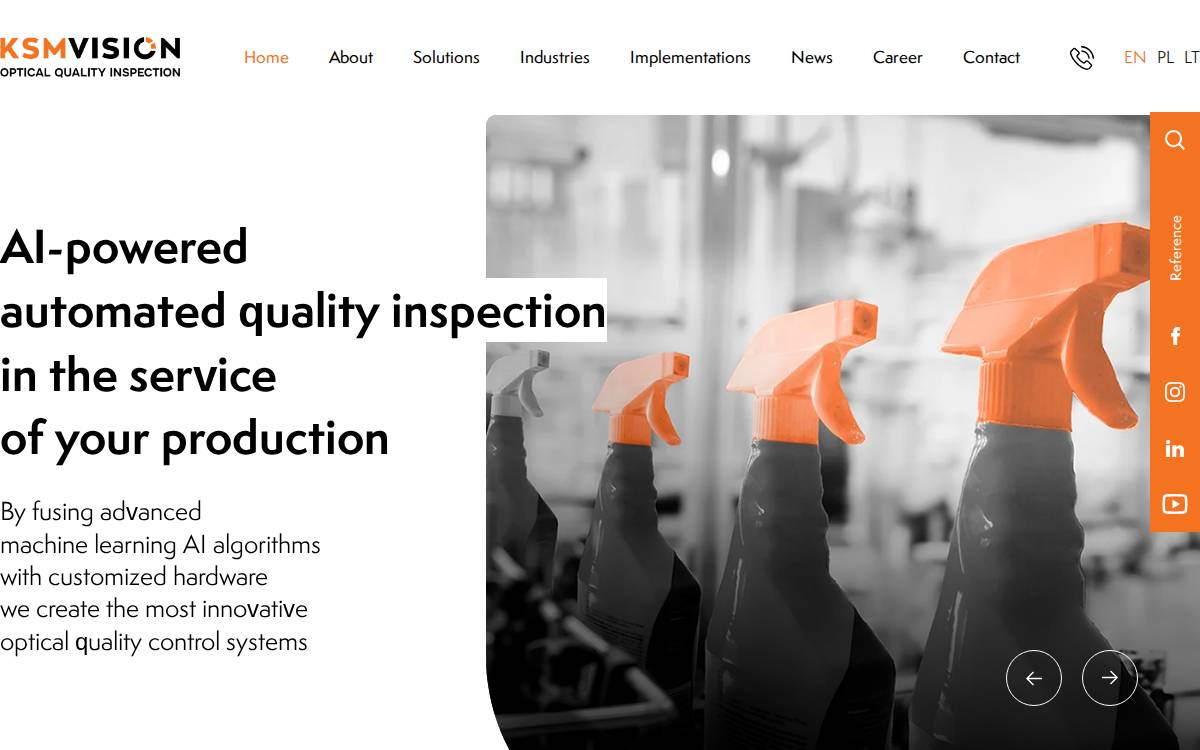 KSM Vision website preview