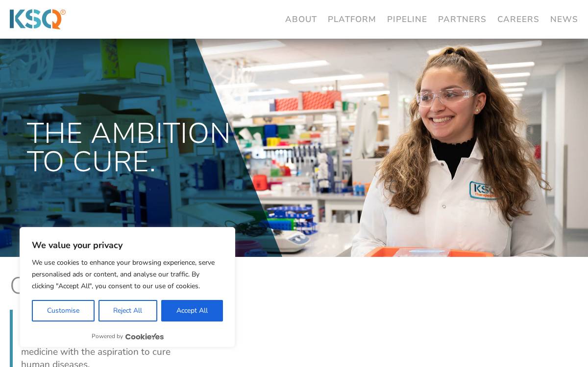 KSQ Therapeutics website preview