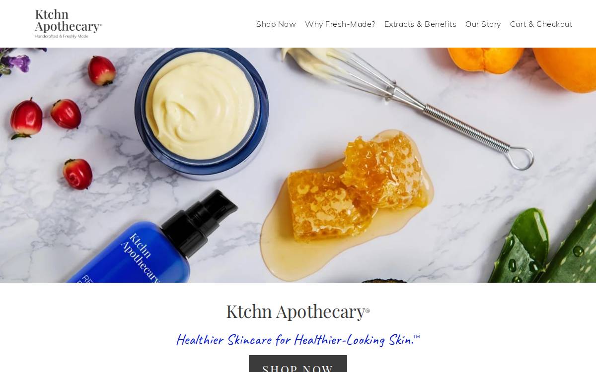 Ktchnapothecary website preview