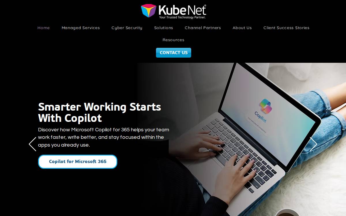 KubeNet website preview