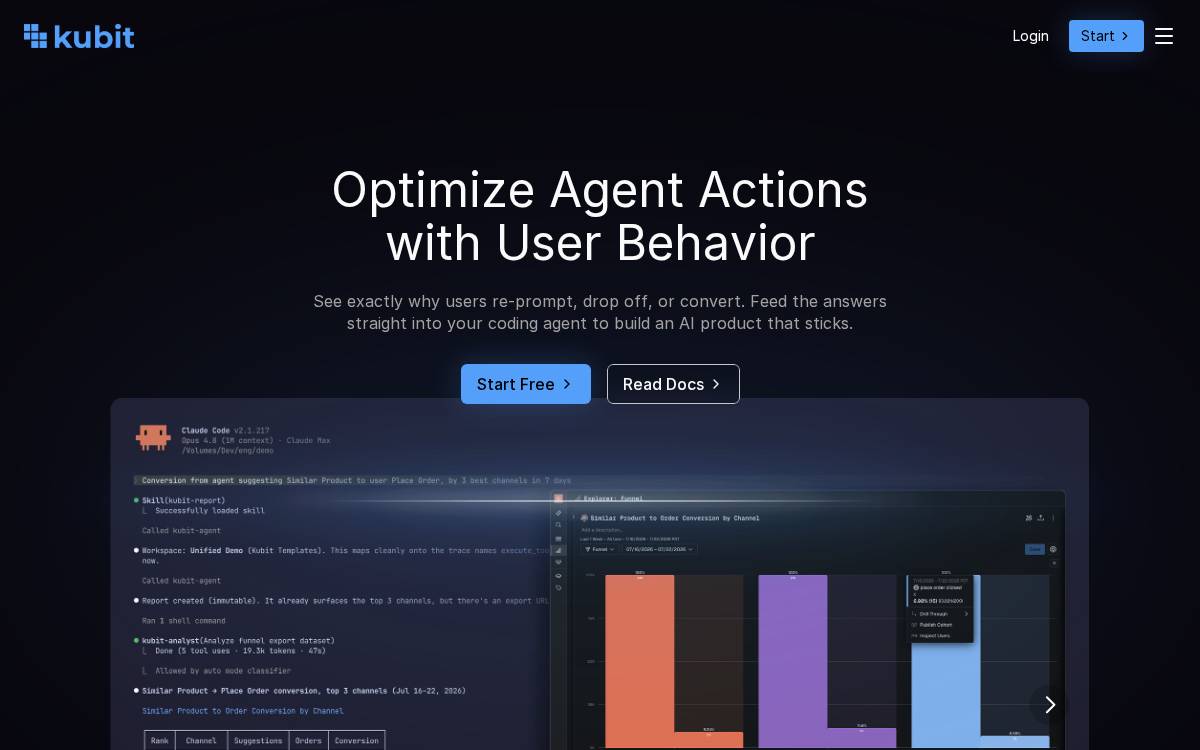 Kubit website preview