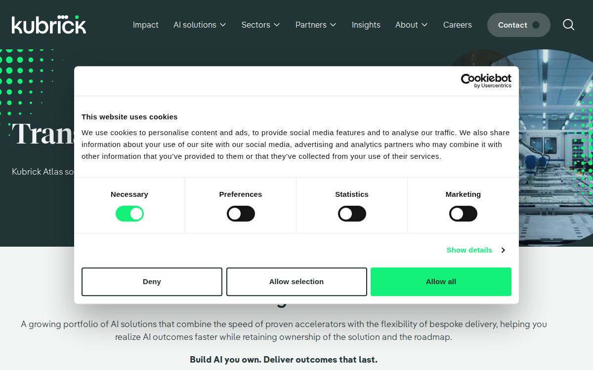 Kubrick Group website preview