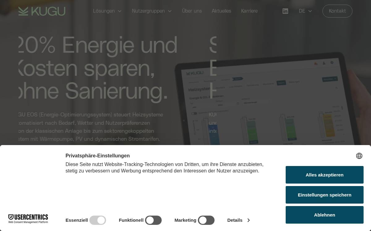 KUGU website preview