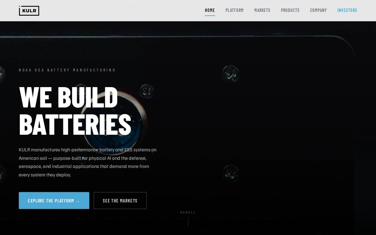 KULR Technology website preview