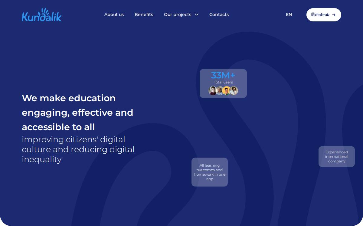 Kundalik website preview