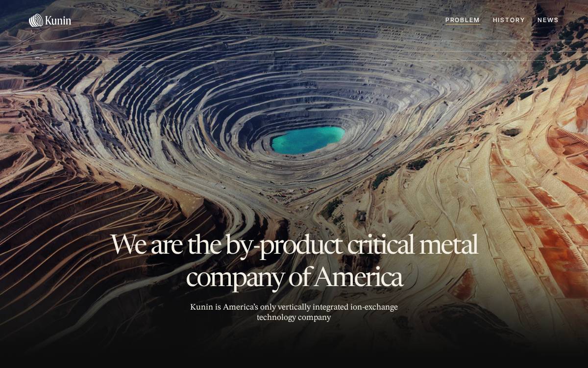 Kunin Technologies website preview