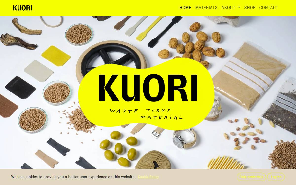 Kuori website preview