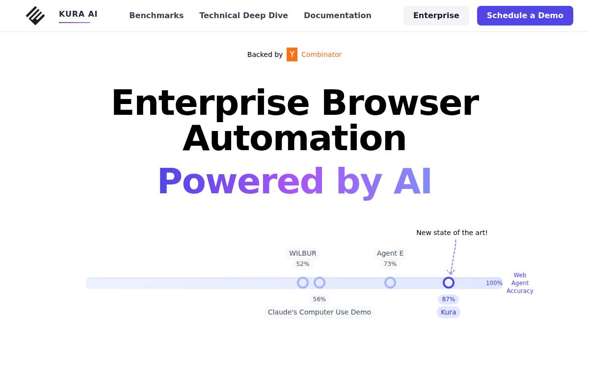 Kura AI website preview