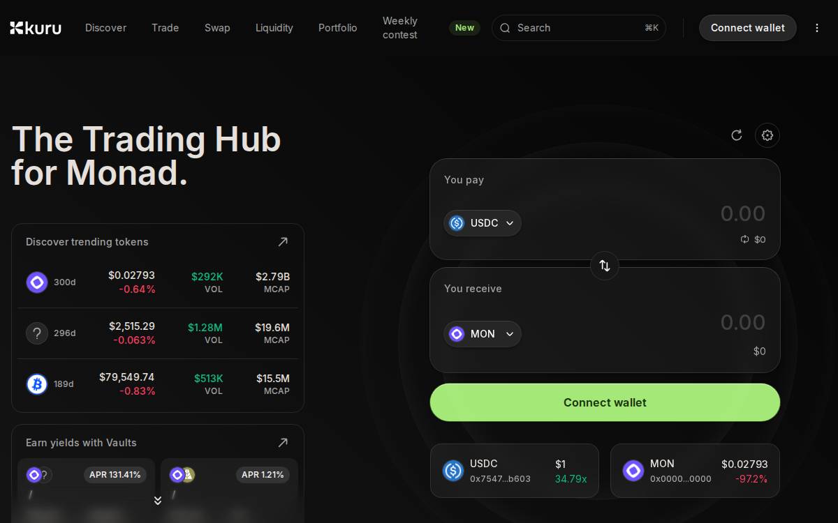 Kuru website preview