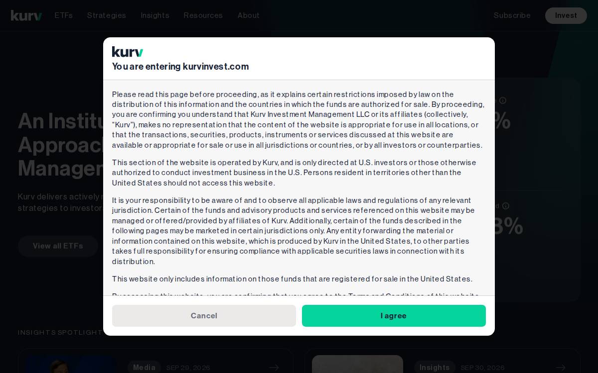 Kurvinvest website preview