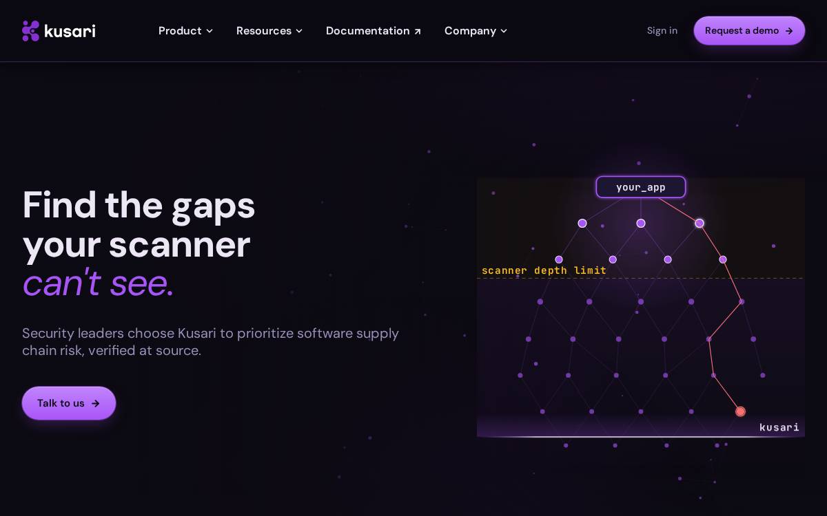 Kusari website preview