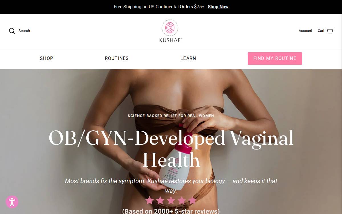 Kushae website preview